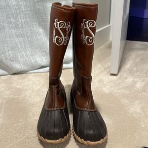 Tall duck boots fleece lined